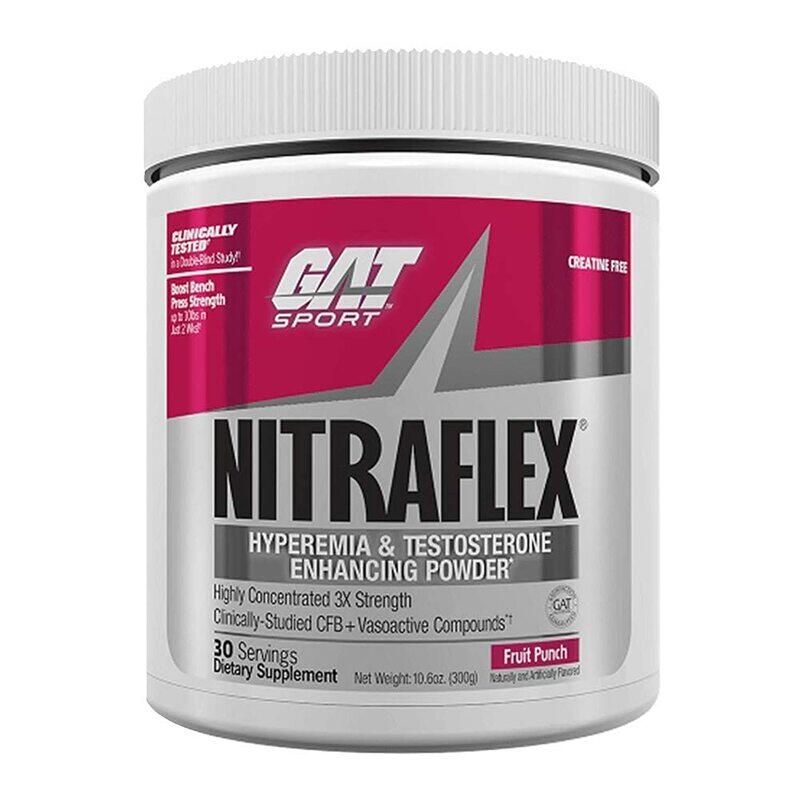 

GAT Sports Nitraflex Pre-Workout Dietary Supplement, 300gm, Fruit Punch