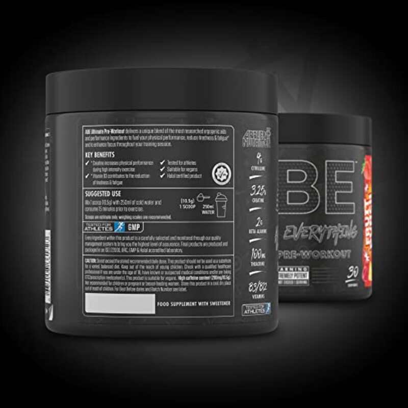 Applied Nutrition ABE Ultimate Pre-Workout Supplement, 30 Servings, Fruit Punch