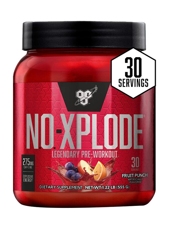 

BSN No-Xplode Pre Workout Powder, 555gm, Fruit Punch