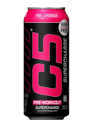 C5 Energy Drink Supercharge Pre Workout, 12 x 473ml, Pink Lemonade