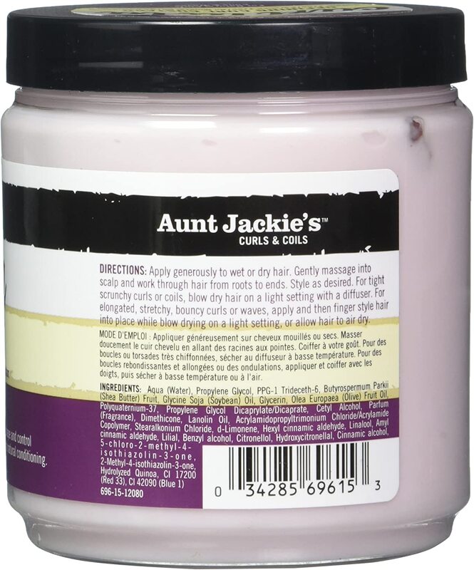 Aunt Jackie's Curl La La Defining Curl Custard for Curly Hair, 2 x 15oz