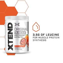 Scivation Xtend Original 7g BCAA Muscle Recovery + Electrolytes Dietary Supplement, 30 Servings, Italian Blood Orange