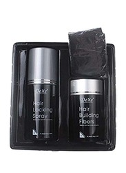 Dexe Hair Builder Fiber Black Hair Locking Spray Kit, 2 Pieces