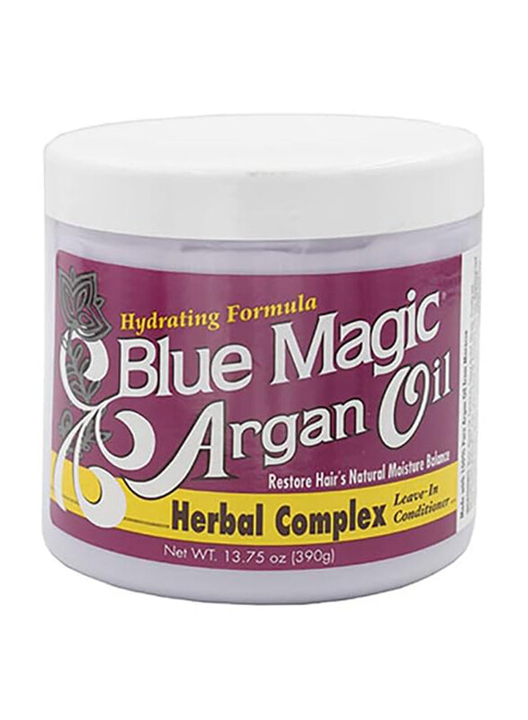 

Blue Magic Argan Oil Herbal Complex Leave-In-Conditioner for All Hair Types, 390g