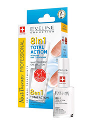 Eveline Cosmetics Nail Therapy 8-in-1 Total Action Intensive Nail Conditioner, Clear