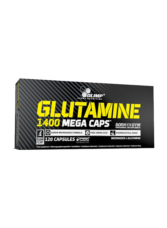 

Olimp Sport Nutrition Olimp Glutamine 1400 Mega Caps, 120 Capsules, Regular