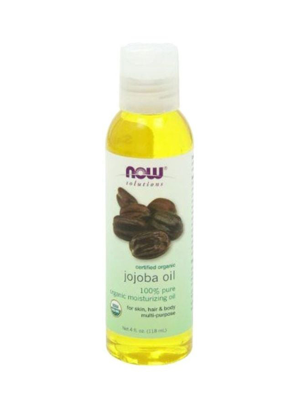 Now Jojoba Moisturizing Hair Oil for All Hair Types, 118ml