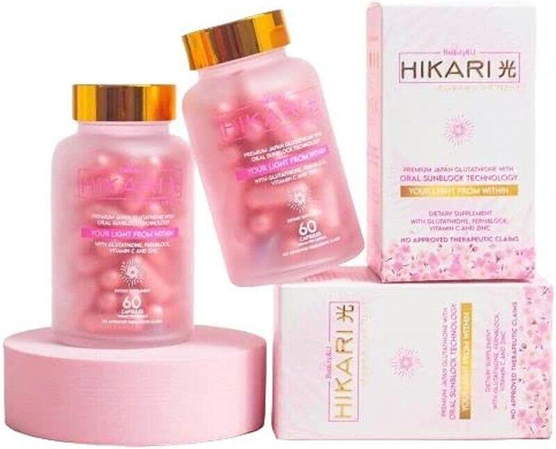 

Beauty&U Hikari Premium Japan Glutathione with Oral Sunblock & Whitening Formula, 60 Capsules