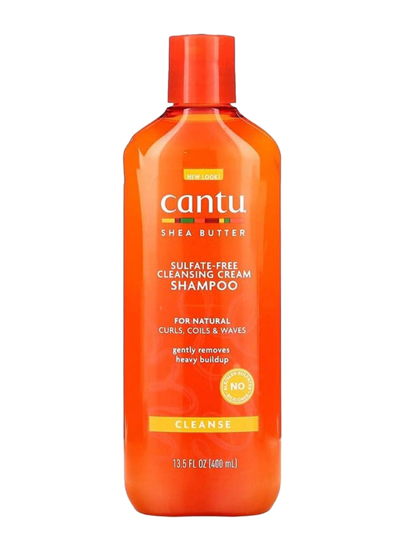 Cantu Shea Butter Sulfate-Free Cleansing Cream Shampoo for Curly Hair, 400ml