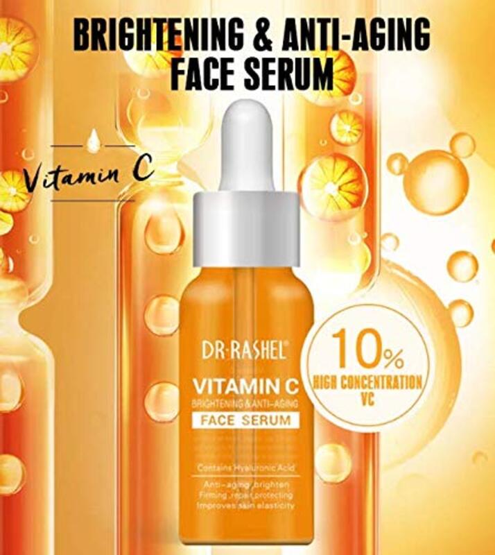 Dr Rashel Klear Plex Vitamin C Anti Aging Hyaluronic Facial Moisturizing Serum, 2 Oz