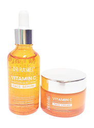 Dr. Rashel Vitamin C Brightening & Anti-Aging Face Serum, Cream and Massage Roller, 3 Pieces