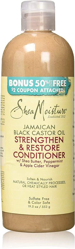 Shea Moisture Jamaican Black Castor Oil Strengthen & Restore Conditioner, 553 gm