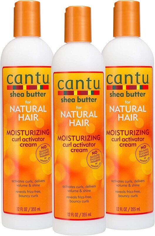 

Cantu Shea Butter Natural Hair Moisturizing Curl Activator Cream, 3 x 355ml