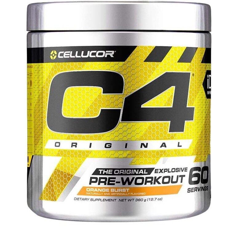 

Cellucor C4 Original Pre Workout Powder Energy Drink Supplement for Men & Women, 60 Servings, 360gm, Orange Burst