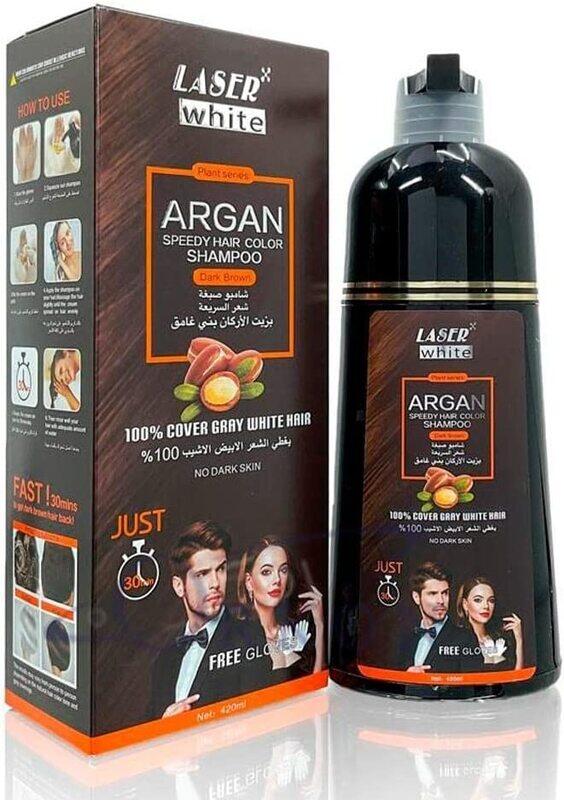 

Nitro Canada Argan Speedy Hair Colour Shampoo, 420ml, Dark Brown