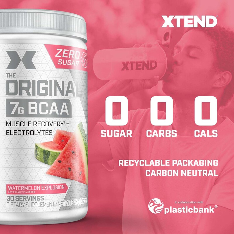 Scivation Xtend Original 7G BCAA Muscle Recovery + Electrolytes, 30 Servings, Watermelon Explosion