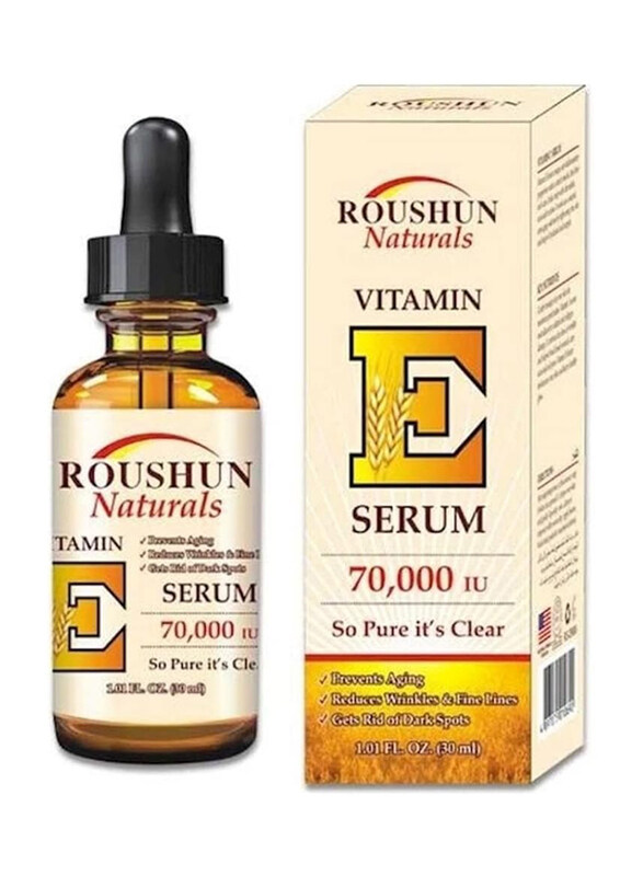 

Roushun Naturals Anti-Aging Reduces Wrinkles and Fine Lines Vitamin E Serum, 30ml