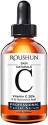 Roushun Skin Naturals Vitamin C 20 Percent E & Hyaluronic Acid Facial Serum, 30ml