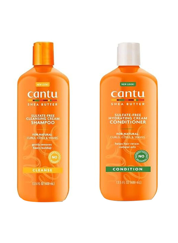 

Cantu Shea Butter Cleansing Shampoo 400ml + Hydrating Conditioner 400ml, Set