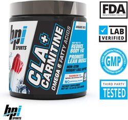 BPI Sports CLA + Carnitine Conjugated Linoleic Acid Powder, 350 gm, Rainbow Ice