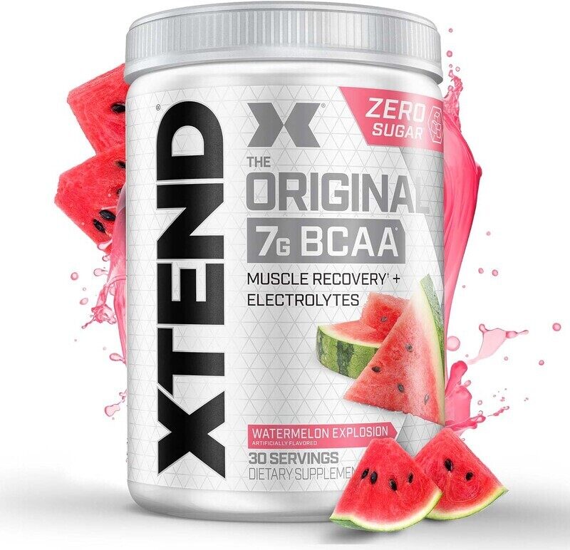 

Scivation Xtend Original 7G BCAA Muscle Recovery + Electrolytes, 30 Servings, Watermelon Explosion