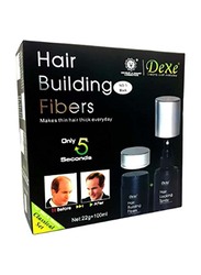 Dexe Hair Builder Fiber Black Hair Locking Spray Kit, 2 Pieces