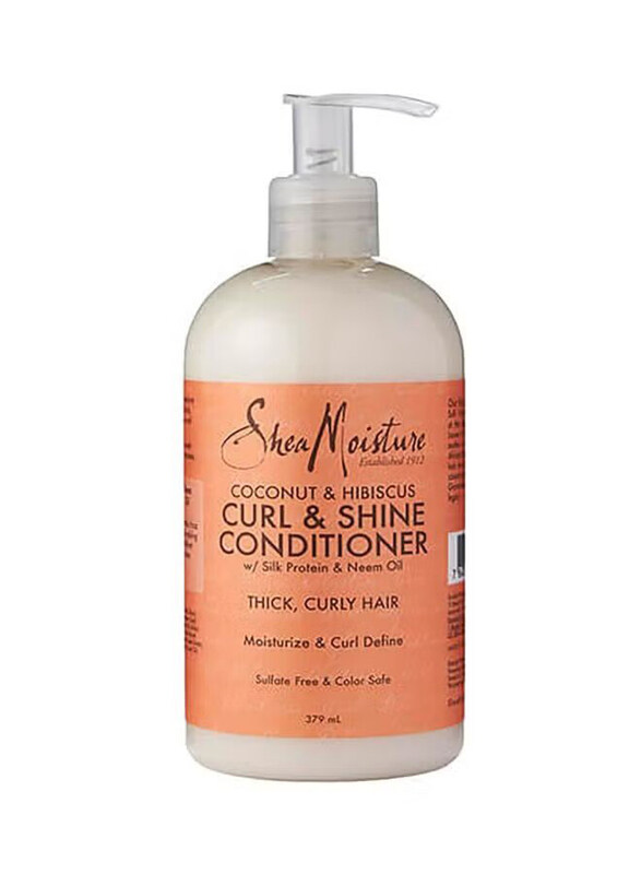 

Shea Moisture Coconut And Hibiscus Curl And Shine Conditioner for Curly Hair, 379ml