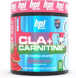 BPI Sports CLA + Carnitine Conjugated Linoleic Acid Powder, 350 gm, Watermelon Freeze