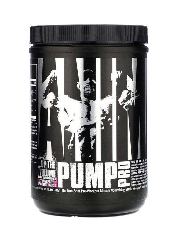 

Universal Nutrition Animal Pump Pro, Non-Stim Pre-Workout Powder, 440g, Strawberry Lemonade