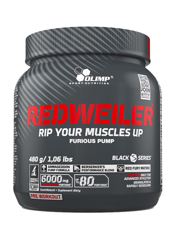 

Olimp Redweiler Rip Your Muscles Up Furious Pump, 480gm, 80 Portions, Lime Crime Mint