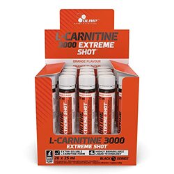 Olimp Sport Nutrition L-Carnitine 3000 Extreme Shots, 20 x 25ml, Orange