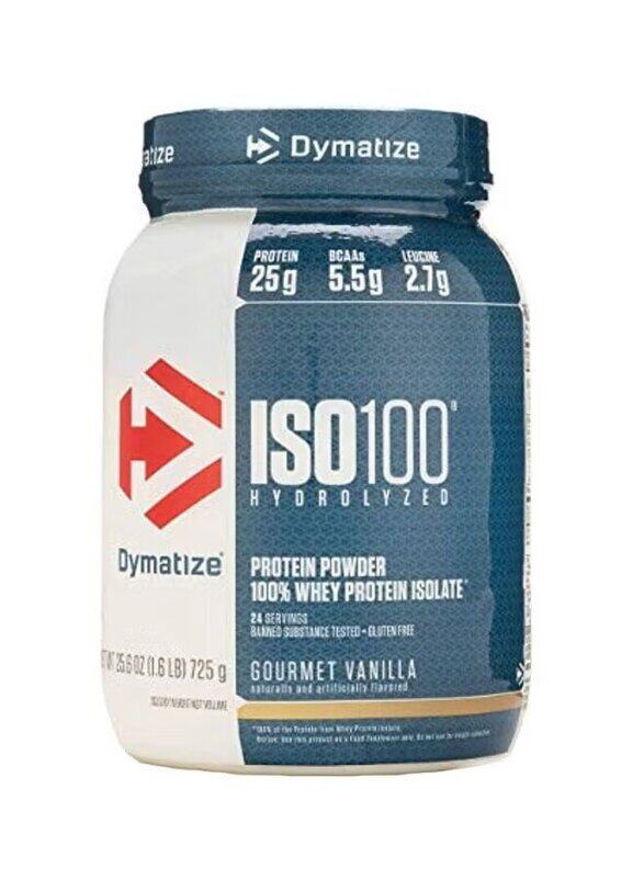 

Dymatize ISO 100 Hydrolyzed Protein Powder, 725g, Gourmet Vanilla