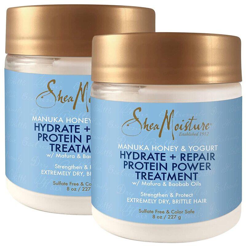 

Shea Moisture Manuka Honey & Yogurt Hydrate + Repair Protein Power Treatment, 2 x 8 Oz