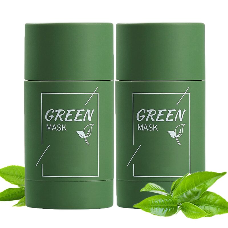 XIDIAK Green Tea Solid Cleansing Mask, 2 Pieces