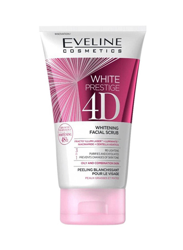 

Eveline Cosmetics White Prestige 4D Whitening Facial Scrub, 150ml