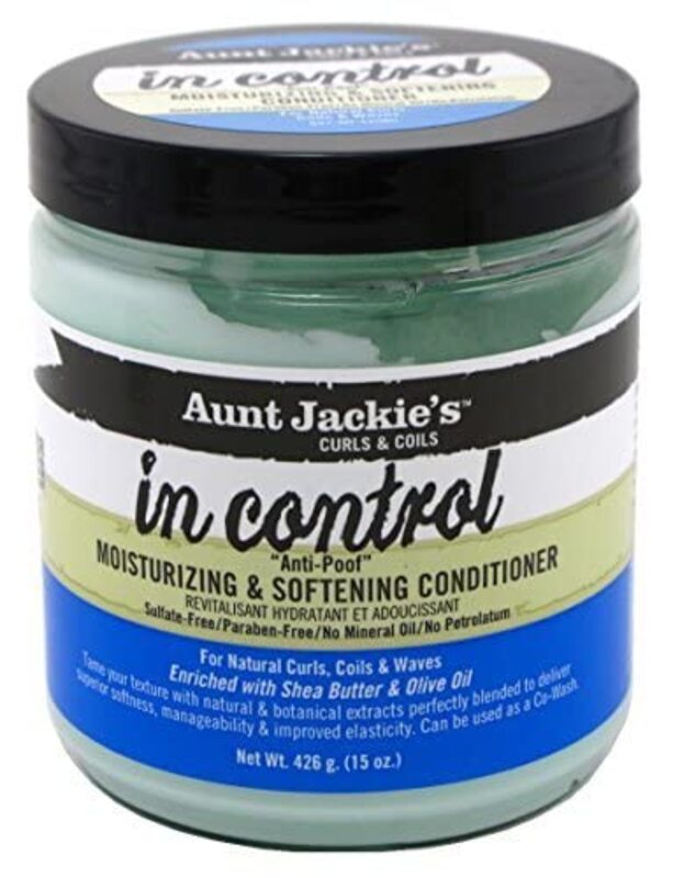 Aunt Jackie's In Control Moisturizing & Softening Conditioner for Curly Hair, 2 x 15oz