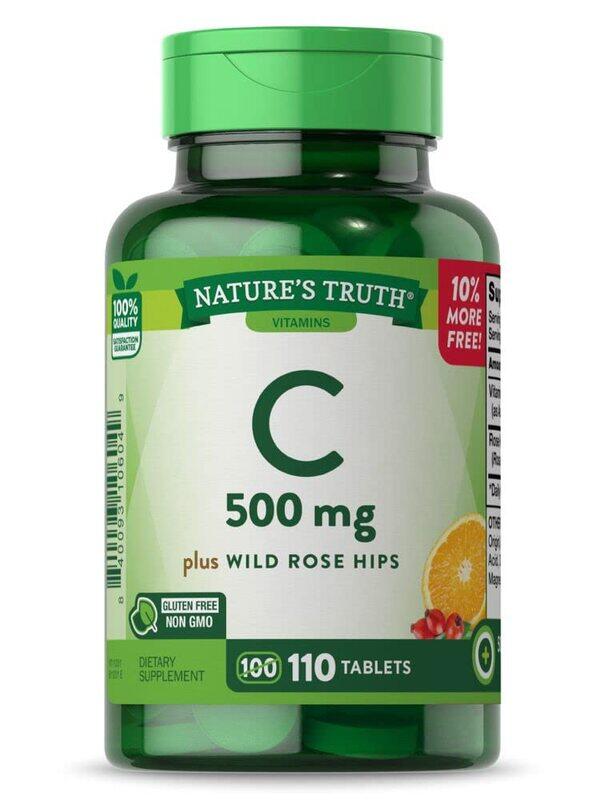 

Nature's Truth Vitamin C Tablets, 500mg, 110 Tablets