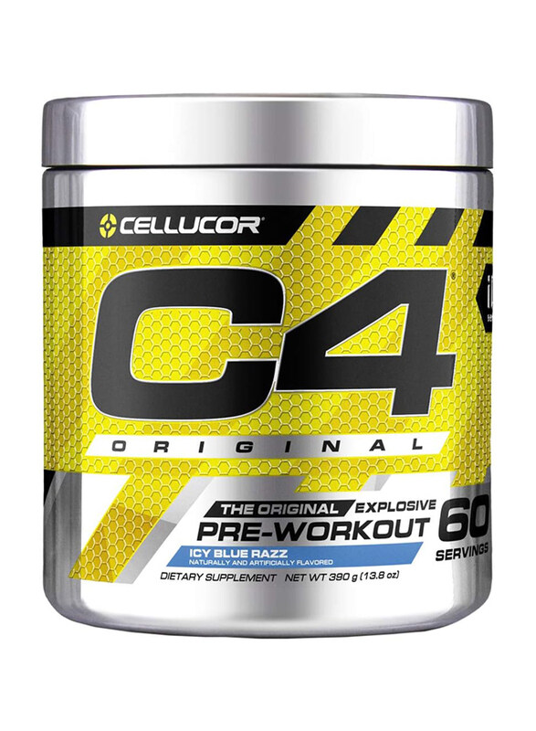 

Cellucor C4 Original Explosive Pre-Workout Supplement, 60 Servings, 390gm, Icy Blue Razz