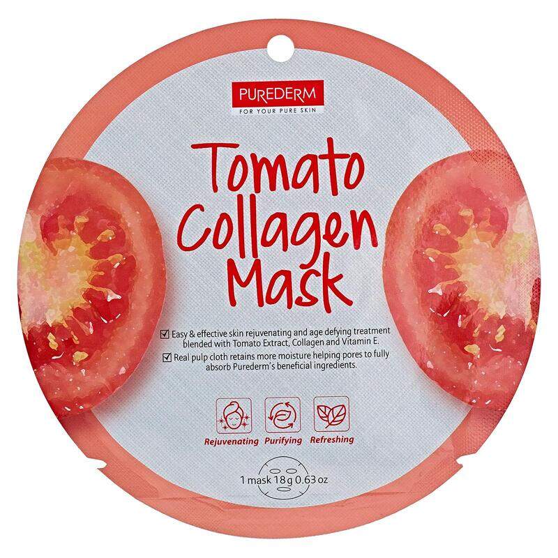 

Purederm Tomato Red Collagen Mask, 18g
