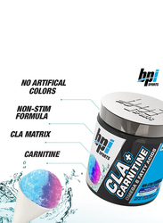 BPI Sports CLA + Carnitine Supplement, 40 Servings, 200gm, Snow Cone