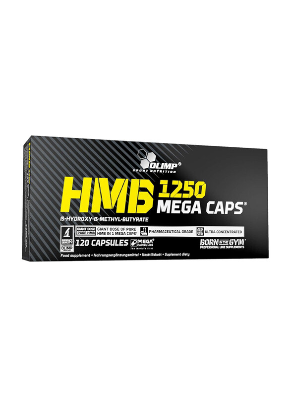 

Olimp Sport Nutrition HMB 1250 Mega Caps, 120 Capsules, Unflavored