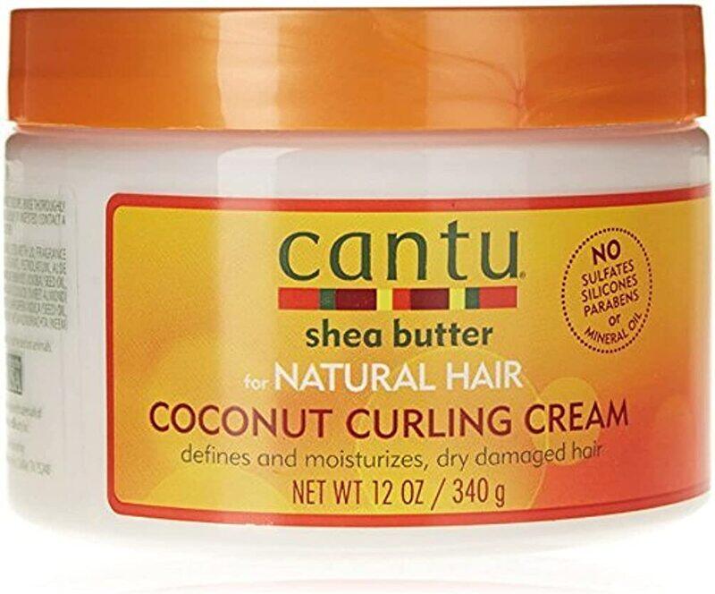 

Cantu Shea Butter Coconut Curling Cream for Curly Hair, 340gm, 4 Piece