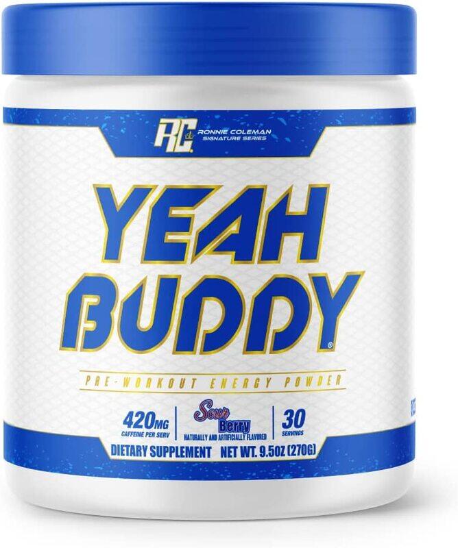 

Ronnie Coleman Signature Series Yeah Buddy Pre-Workout Supplement Powder, 270 gm, Sour Berry