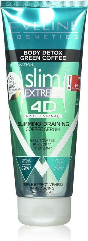 

Eveline Cosmetics Slim Extreme 4D Professional Body Detox Green Coffee Serum, 250ml