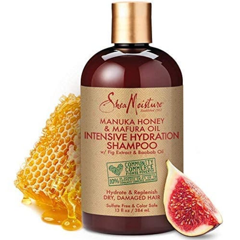 Shea Moisture Manuka Honey & Mafura Oil Intensive Hydration Shampoo for Damaged Hair, 2 x 384ml