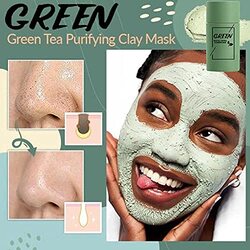 kabeilu Green Tea Purifying Clay Stick Mask for Face Moisturizes Oil Control, 1 Piece