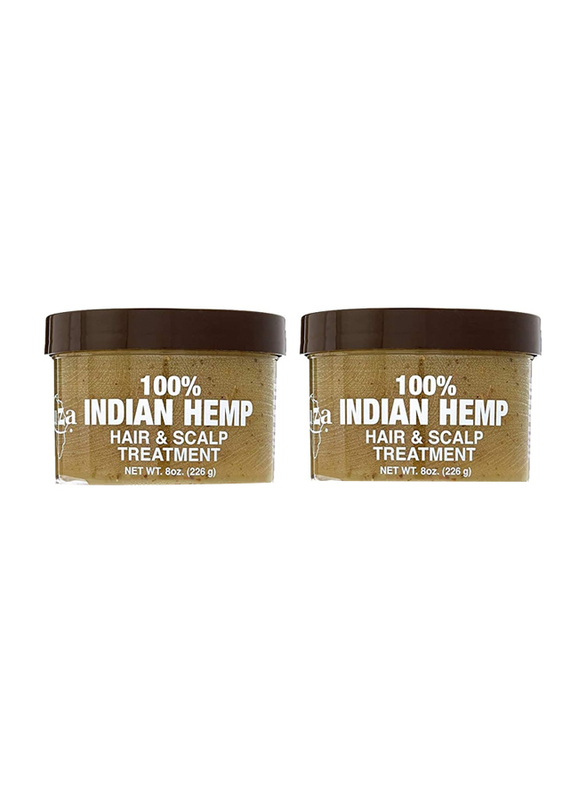 Kuza Indian Hemp Hair and Scalp Treatment for Dry Hair, 2 x 226g