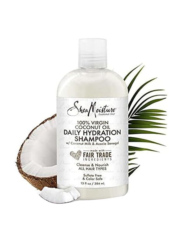 Shea Moisture Virgin Coconut Oil Daily Hydration Shampoo, 13 oz