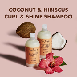 Shea Moisture Curl and Shine Coconut Shampoo for Curly Hair, 2 x 384ml