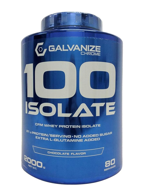 Galvanize Chrome 100 Isolate Zero, 2000gm, 80 Servings, Chocolate